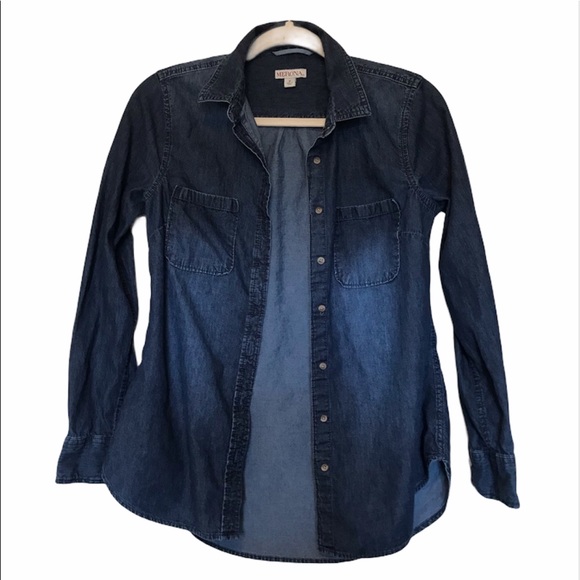 Merona Tops - Merona Chambray Shirt Women’s Size S